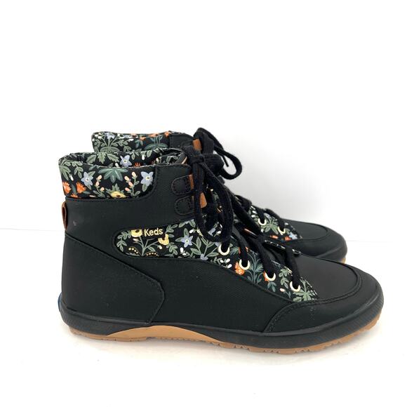 Keds Scout Iv Lottie X Rifle Paper Co Women’s Floral Lace Up Hi Top Boots Shoes - Picture 3 of 9